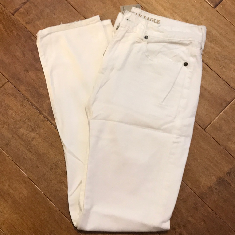 White Slim Flex Jeans AEO